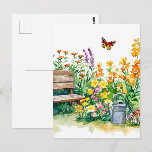蝶と夏の庭 ポストカード (正面/裏面)