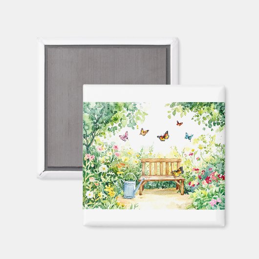 蝶と夏の庭 マグネット (正面/裏面)