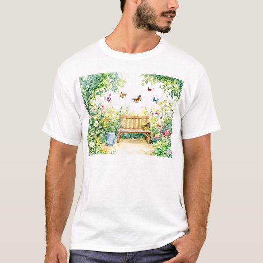蝶と夏の庭 Tシャツ (正面)