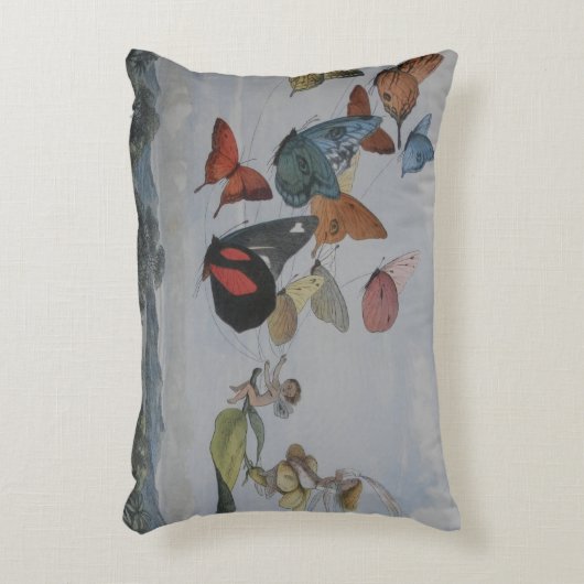 蝶と妖精の女王蝶の妖精 アクセントクッション (正面(垂直))