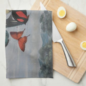 蝶と妖精の女王蝶の妖精 キッチンタオル (四つ折り)