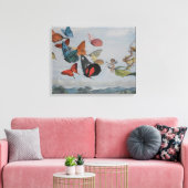 蝶と妖精の女王蝶の妖精 キャンバスプリント (インサイチュ (リビング))