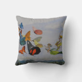 蝶と妖精の女王蝶の妖精 クッション (裏面)