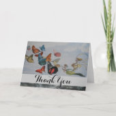 蝶と妖精の女王蝶の妖精 サンキューカード (正面)