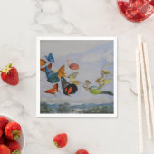 蝶と妖精の女王蝶の妖精 スタンダードカクテルナプキン (インサイチュ)