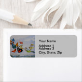 蝶と妖精の女王蝶の妖精 ラベル (インサイチュ)