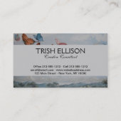 蝶と妖精の女王蝶の妖精 名刺 (裏面)