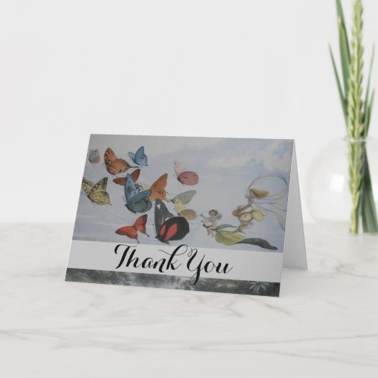 蝶と妖精の女王 バタフライ フェアリーズ サンキューカード (正面)