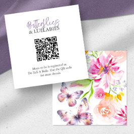 蝶と子守歌レジストリの囲いカード エンクロージャーカード