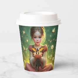 蝶と小さなドラゴンキーパー 紙コップ