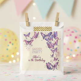蝶と庭の誕生日パーティー フェイバーバッグ
