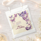 蝶と庭の誕生日パーティー フェイバーバッグ (クリップ留めされた状態)