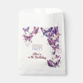 蝶と庭の誕生日パーティー フェイバーバッグ (正面)