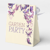 蝶と庭の誕生日パーティー フェイバーボックス (裏面サイド)