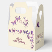 蝶と庭の誕生日パーティー フェイバーボックス (オープン)