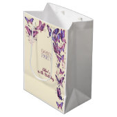 蝶と庭の誕生日パーティー ミディアムペーパーバッグ (正面アングル)