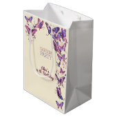 蝶と庭の誕生日パーティー ミディアムペーパーバッグ (裏面アングル)