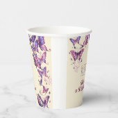 蝶と庭の誕生日パーティー 紙コップ (右)