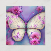 蝶と庭 スクエア名刺 (正面)