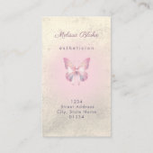 蝶と弓のロゴ 名刺 (裏面)