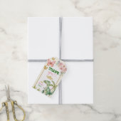 蝶と恐竜の共同兄弟ギフトタグ ギフトタグ (より糸付き)