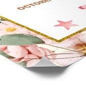 蝶と恐竜の関節誕生日 ポスター (角)