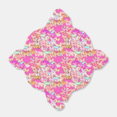 蝶と数々の深いピンク フェイバーボックス (折り畳みなし)
