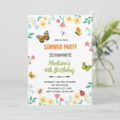 蝶と昆虫が夏の庭に誘ってくれる 招待状 (スタンド正面)