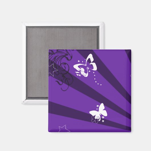 蝶と星6 マグネット (正面/裏面)