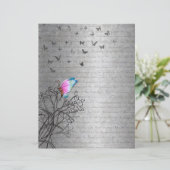 蝶と書道 (スタンド正面)