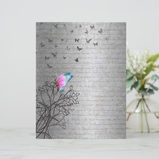 蝶と書道 (スタンド正面)