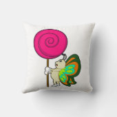 蝶と棒つきキャンデー クッション (裏面)