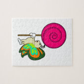 蝶と棒つきキャンデー ジグソーパズル (横)