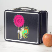 蝶と棒つきキャンデー メタルランチボックス (インサイチュ)