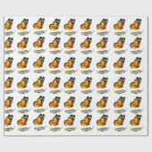 蝶と毛虫 ラッピングペーパー (フラット)