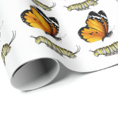 蝶と毛虫 ラッピングペーパー (ロールコーナー)