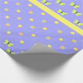 蝶と水玉模様ラッピング紙 ラッピングペーパー (角)