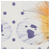 蝶と水玉模様 ファブリック (クローズアップ)