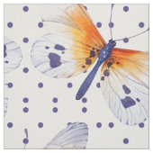 蝶と水玉模様 ファブリック (見本)