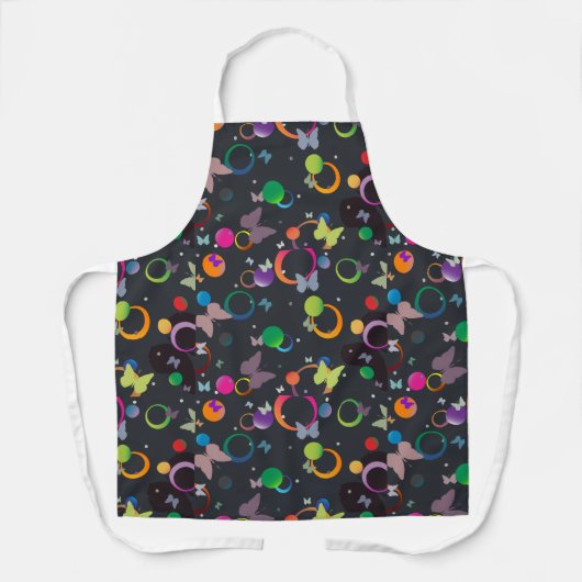 蝶と泡 エプロン (正面)