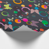 蝶と泡 ラッピングペーパー