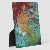 蝶と泳ぐ人魚のファンタジー フォトプラーク (側面)