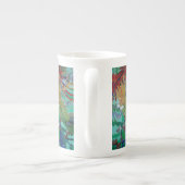 蝶と泳ぐ人魚のファンタジー ボーンチャイナマグカップ (裏面)