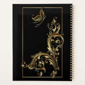 蝶と渦巻き プランナー手帳 (裏面)