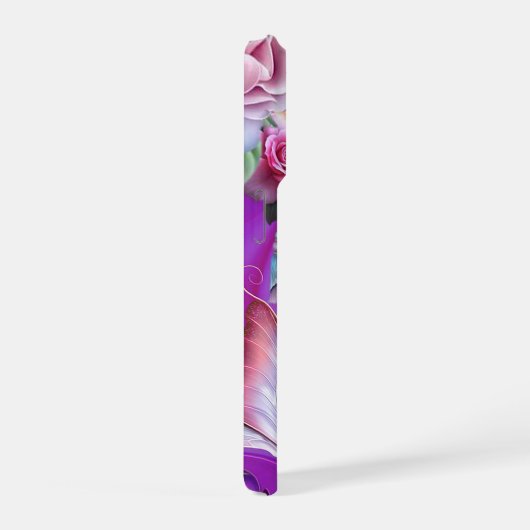 蝶と渦巻き iPhoneケース (右側面)