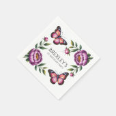 蝶と牡丹ガールズ1st.誕生日パーティー スタンダードカクテルナプキン (角)
