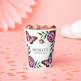 蝶と牡丹ガールズ1st.誕生日パーティー 紙コップ