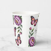 蝶と牡丹ガールズ1st.誕生日パーティー 紙コップ (右)