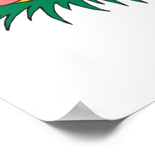 蝶と眠るアヒル ポスター (角)