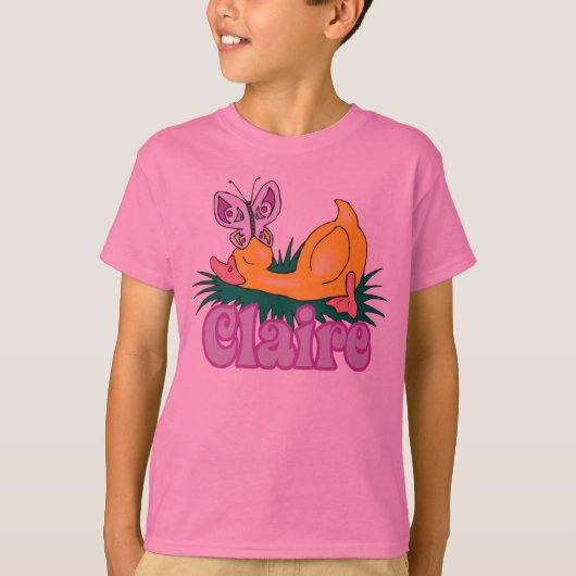 蝶と眠るアヒル Tシャツ (正面)